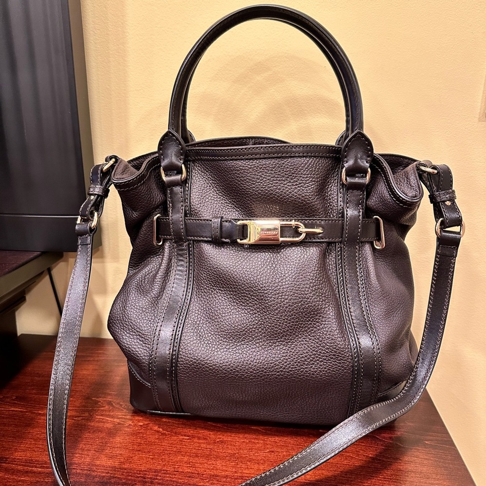 100% Authentic BURBERRY GOLDERTON BRIDLE BROWN TOTE BAG/HANDBAG
